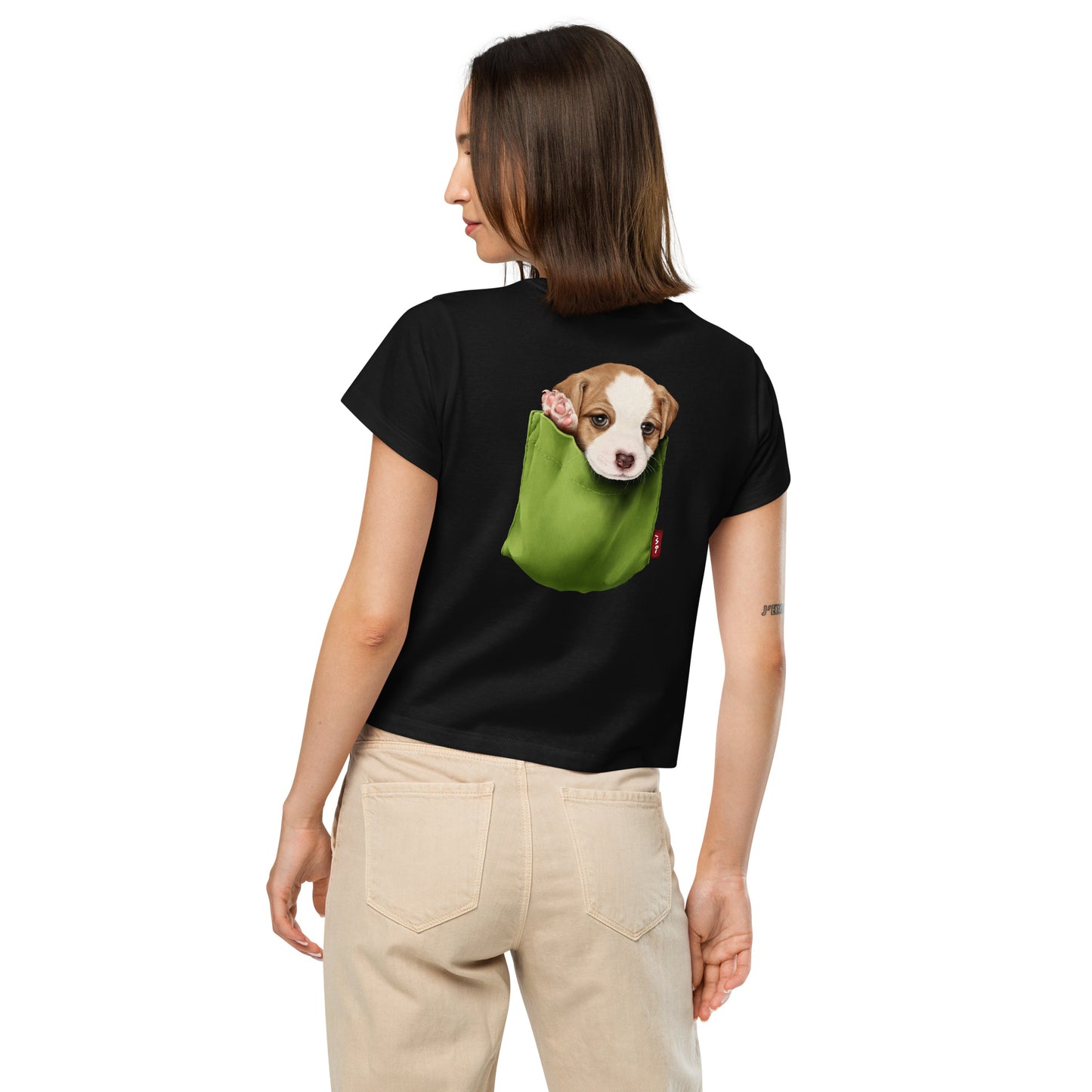 Jack Russell Terrier Women’s high-waisted t-shirt