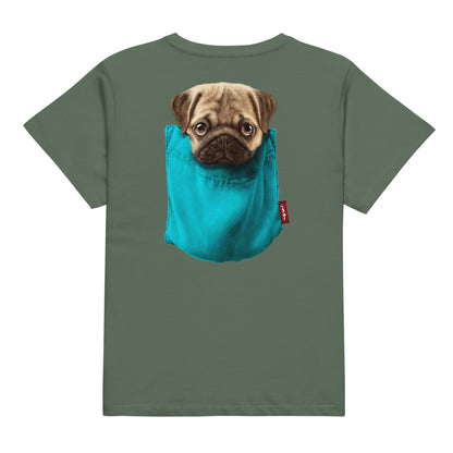 Pug Women’s high-waisted t-shirt