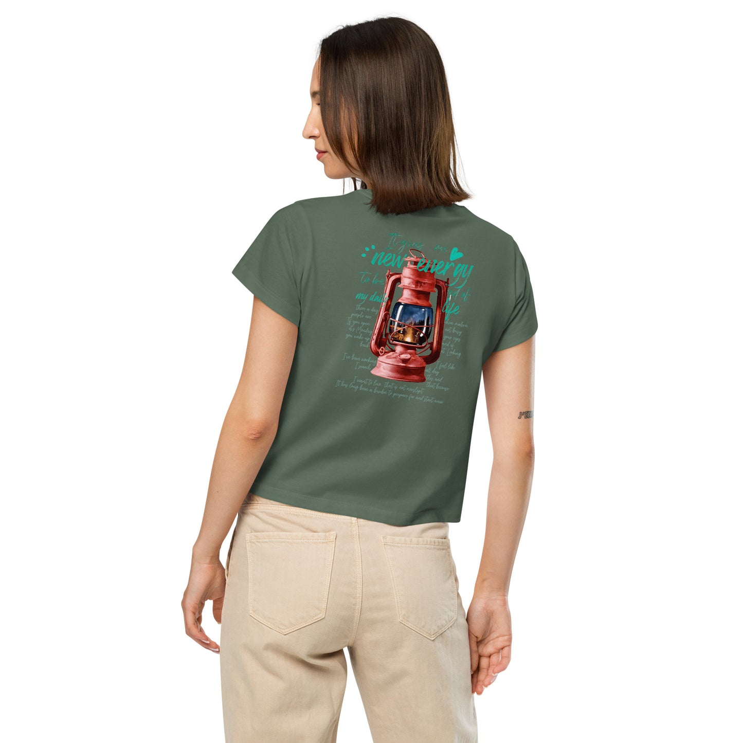 Camp lantern Women’s high-waisted t-shirt