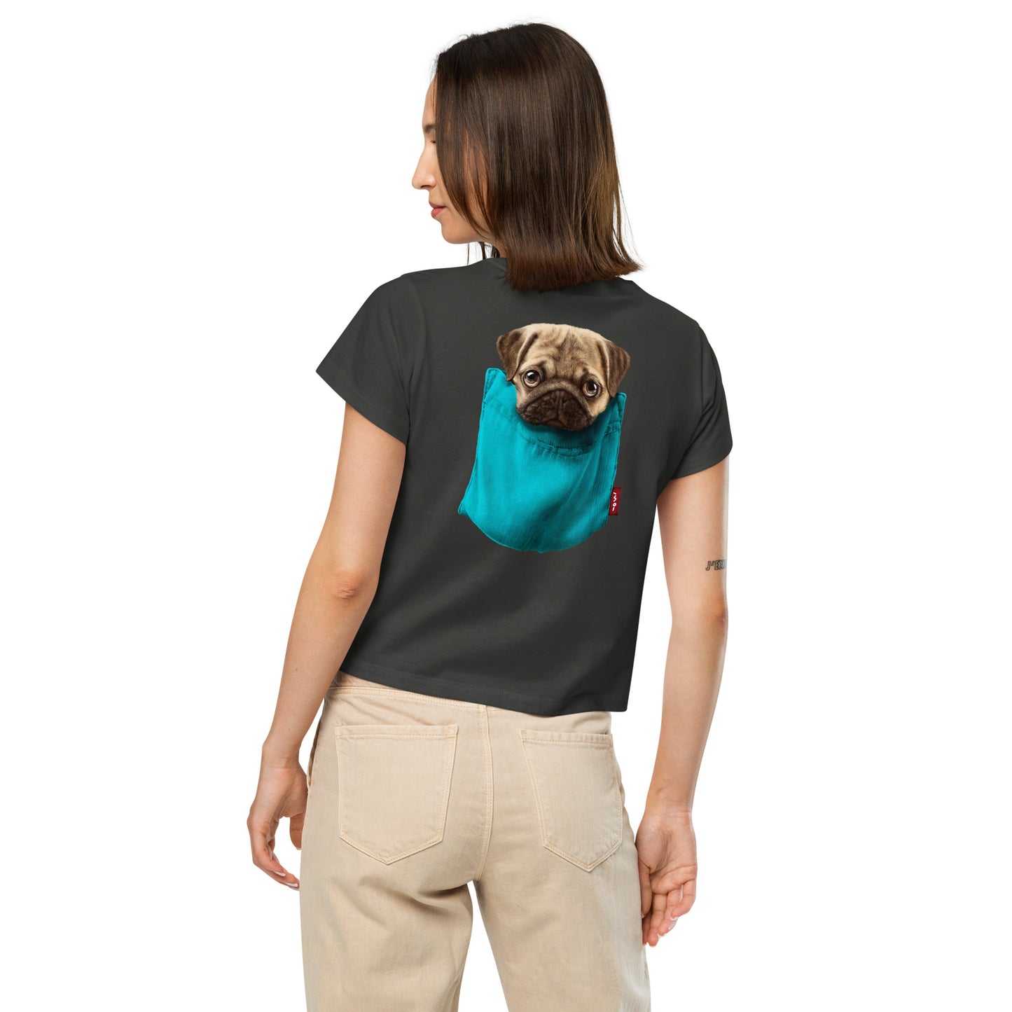 Pug Women’s high-waisted t-shirt