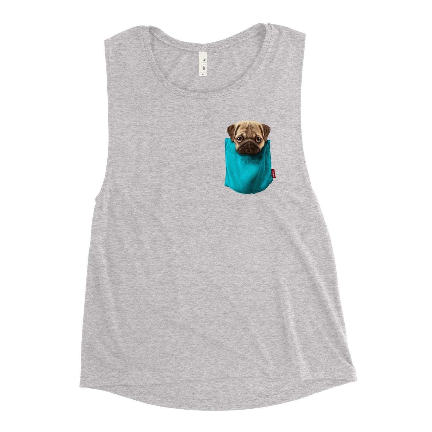 Pug Ladies’ Muscle Tank