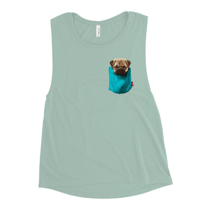 Pug Ladies’ Muscle Tank