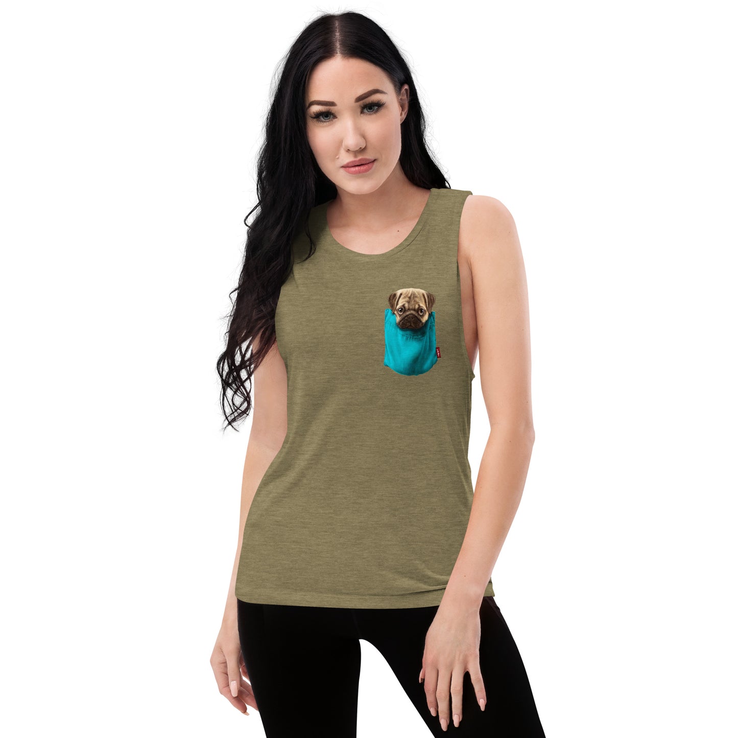 Pug Ladies’ Muscle Tank