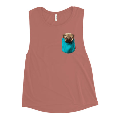 Pug Ladies’ Muscle Tank