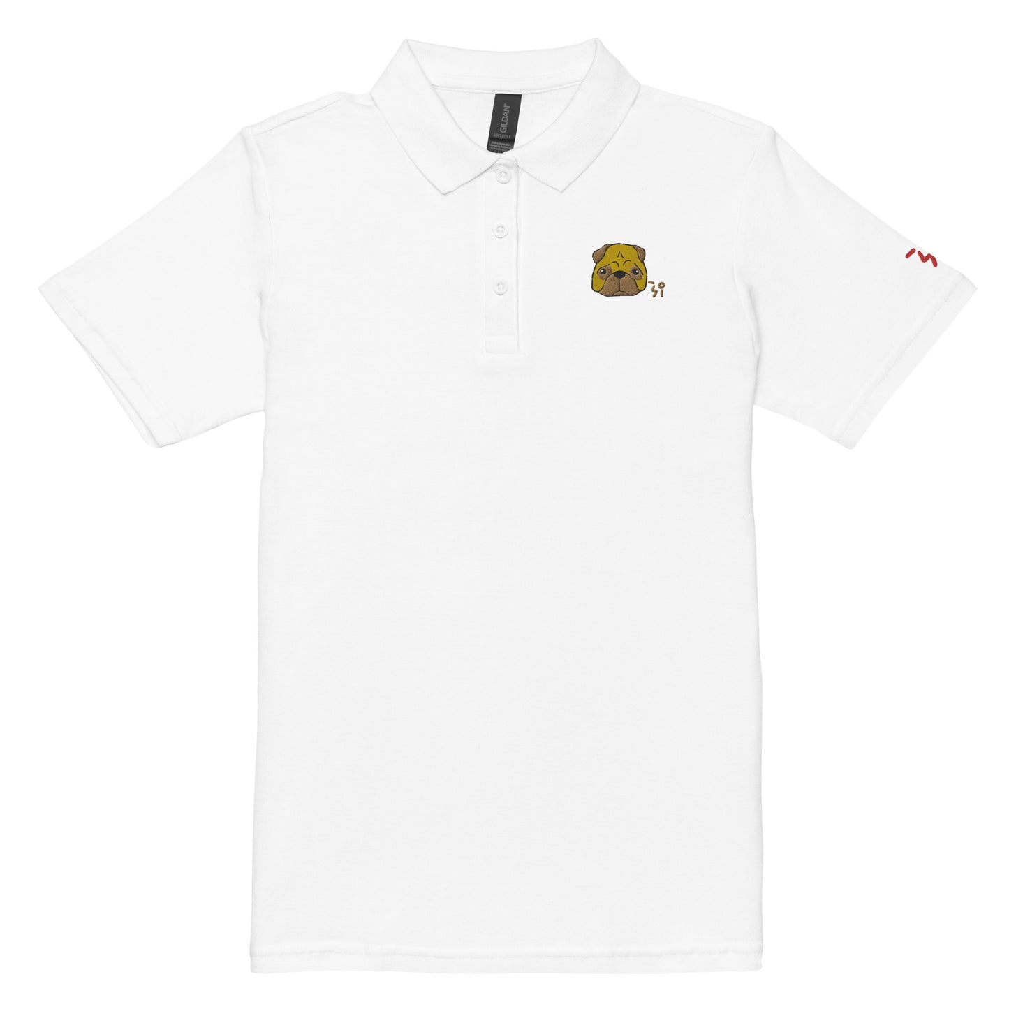 Pug Women’s pique polo shirt