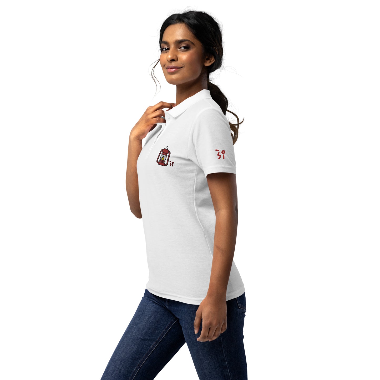 Camp lantern Women’s pique polo shirt