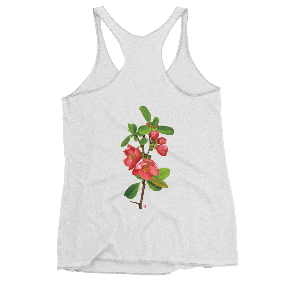 Chinese quince Women's Racerback Tank