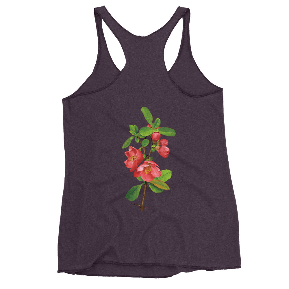 Chinese quince Women's Racerback Tank