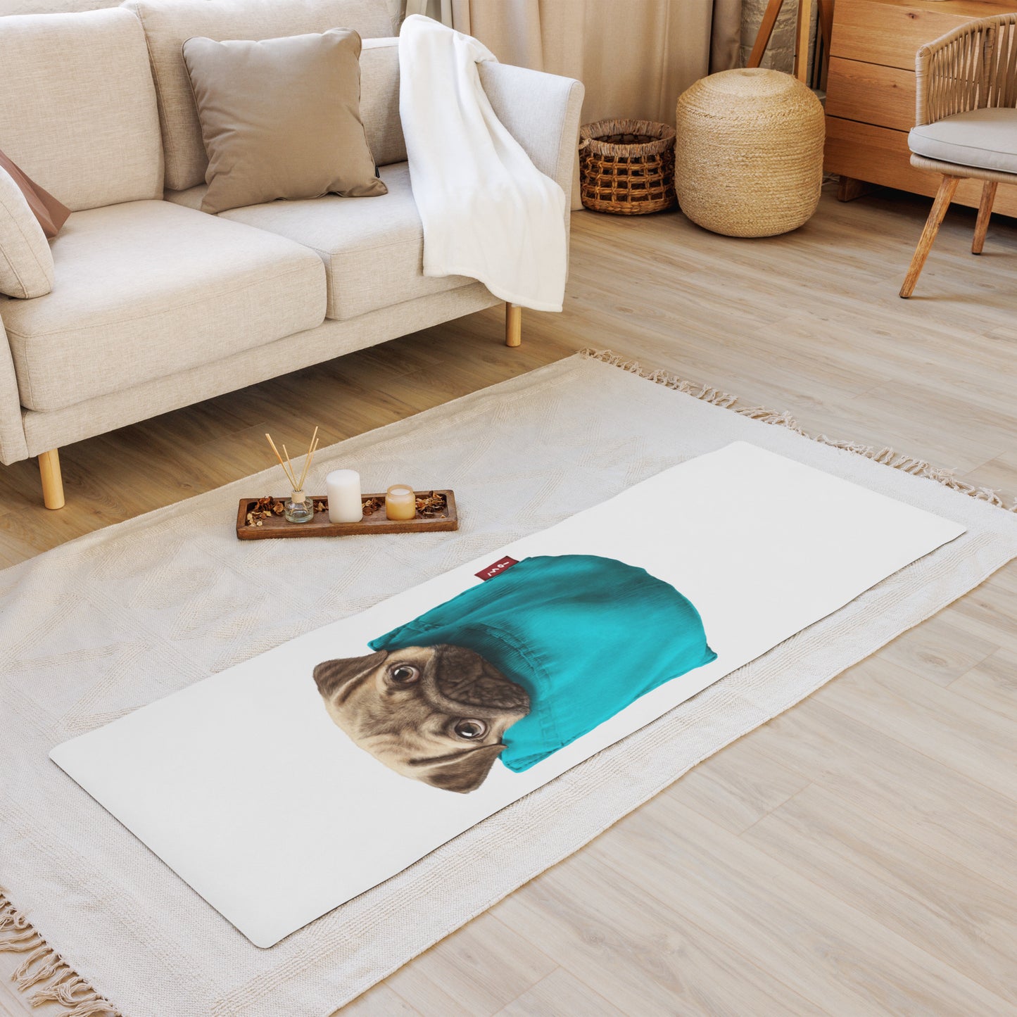 Pug Yoga mat