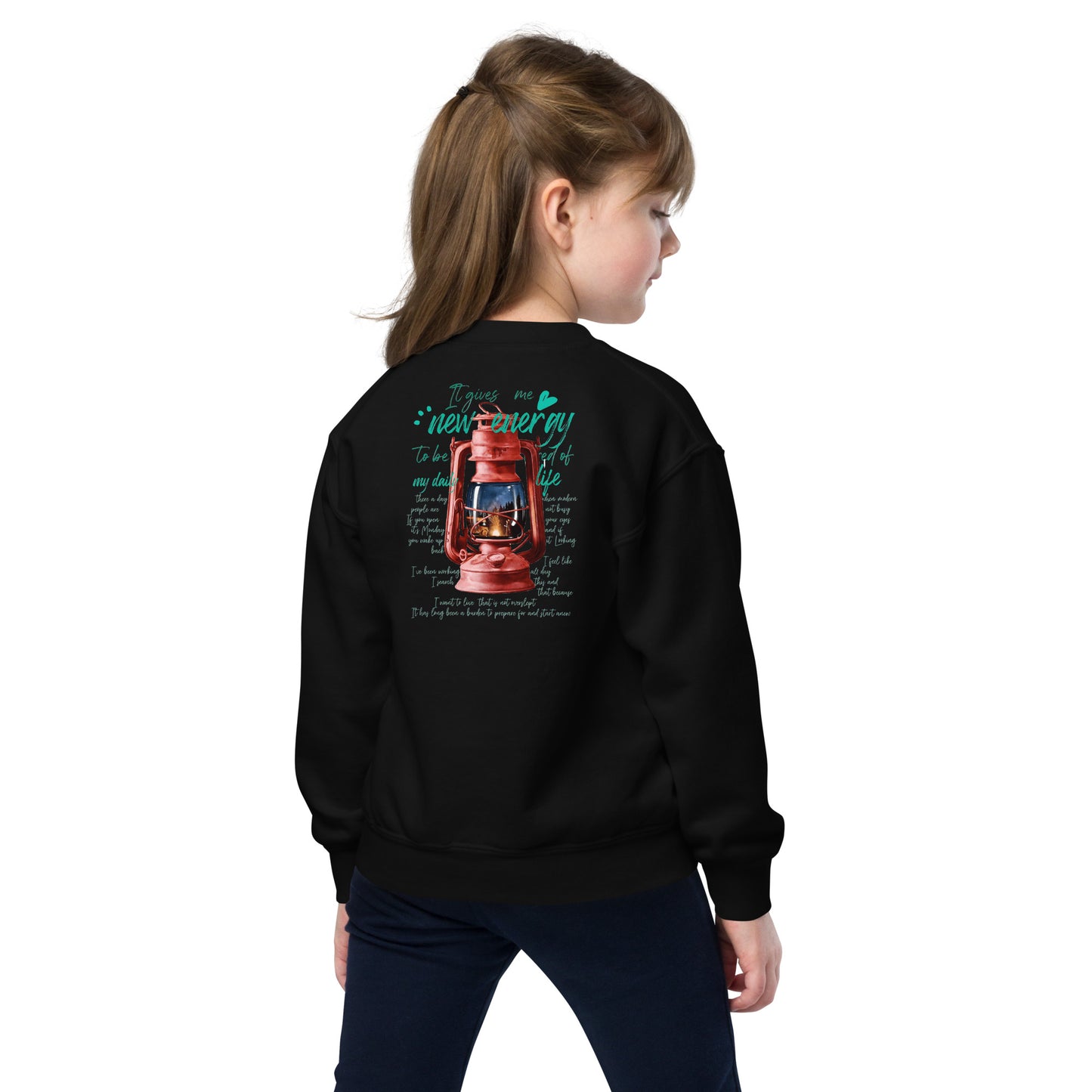 Camp lantern Youth crewneck sweatshirt