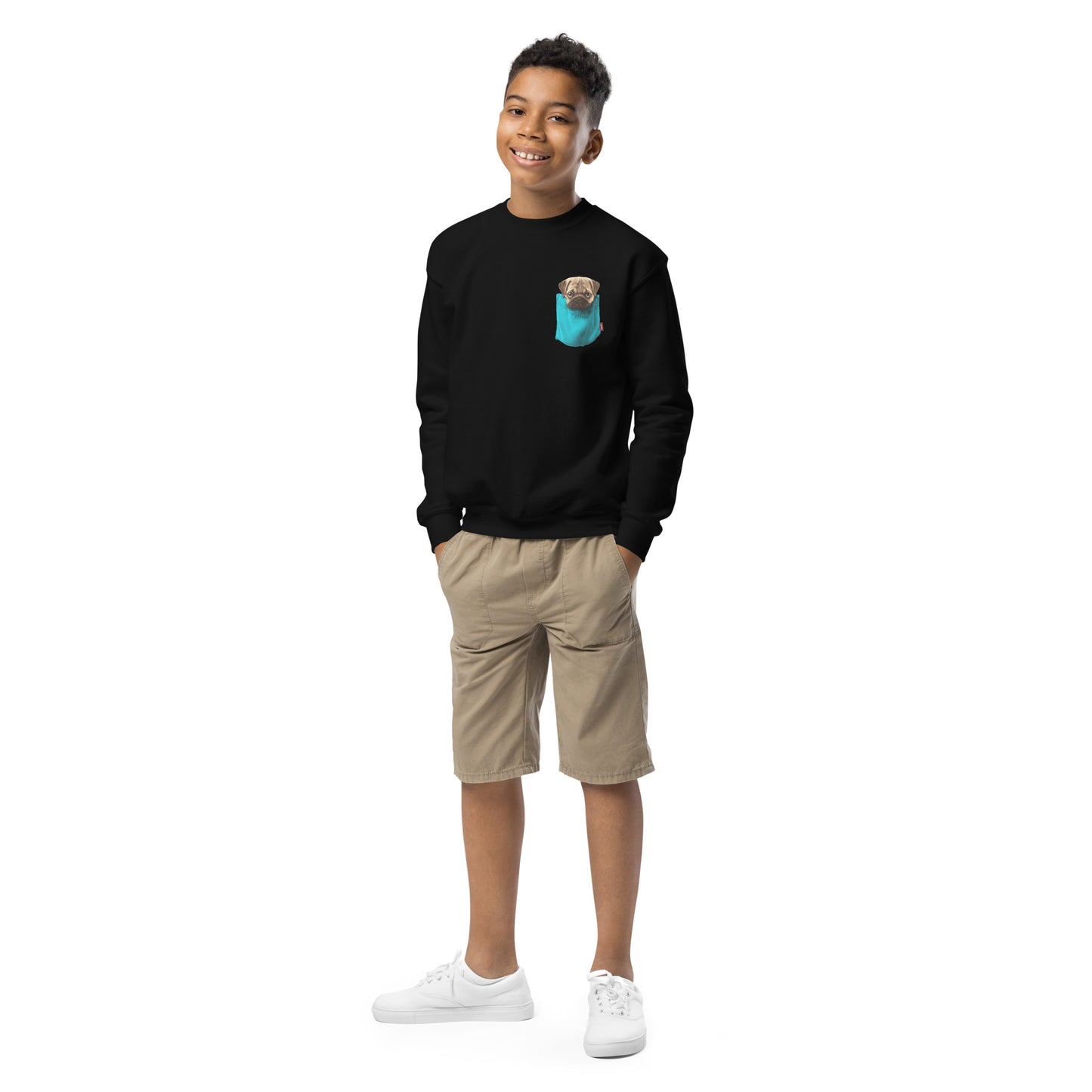 Pug Youth crewneck sweatshirt