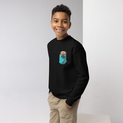 Pug Youth crewneck sweatshirt