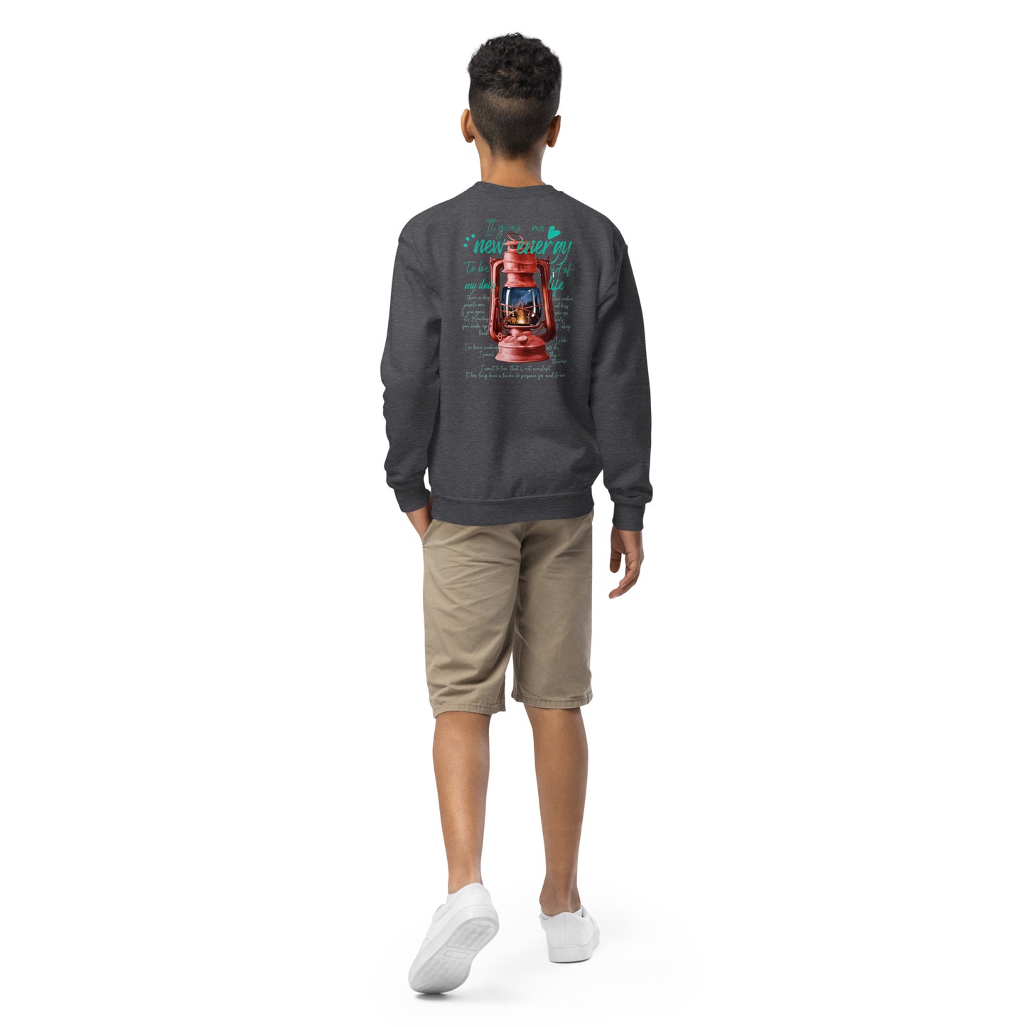 Camp lantern Youth crewneck sweatshirt