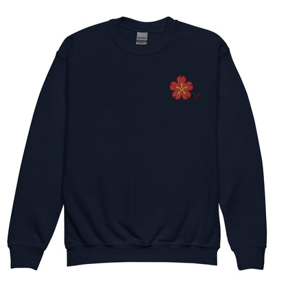 Chinese quince Youth crewneck sweatshirt