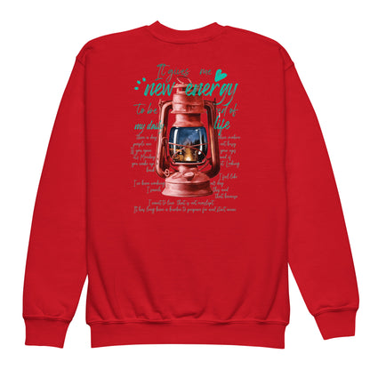 Camp lantern Youth crewneck sweatshirt