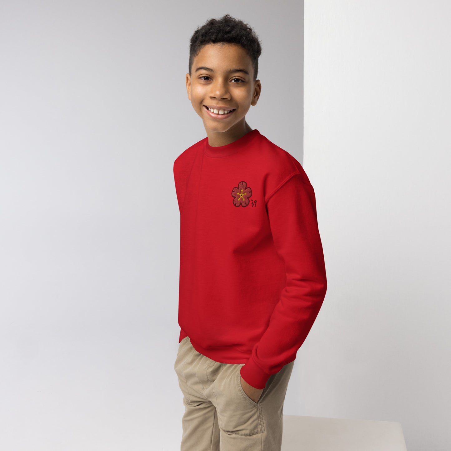 Chinese quince Youth crewneck sweatshirt