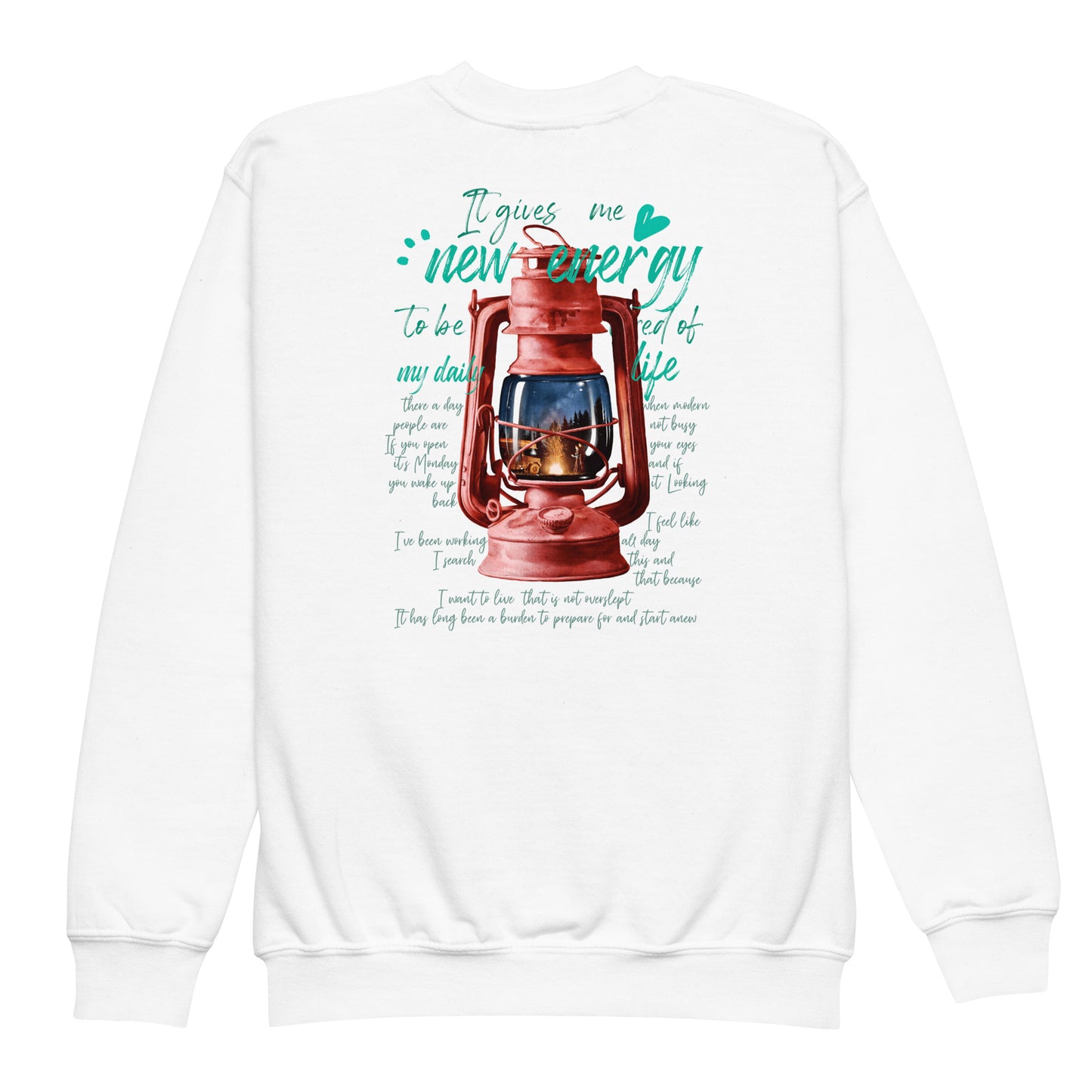 Camp lantern Youth crewneck sweatshirt