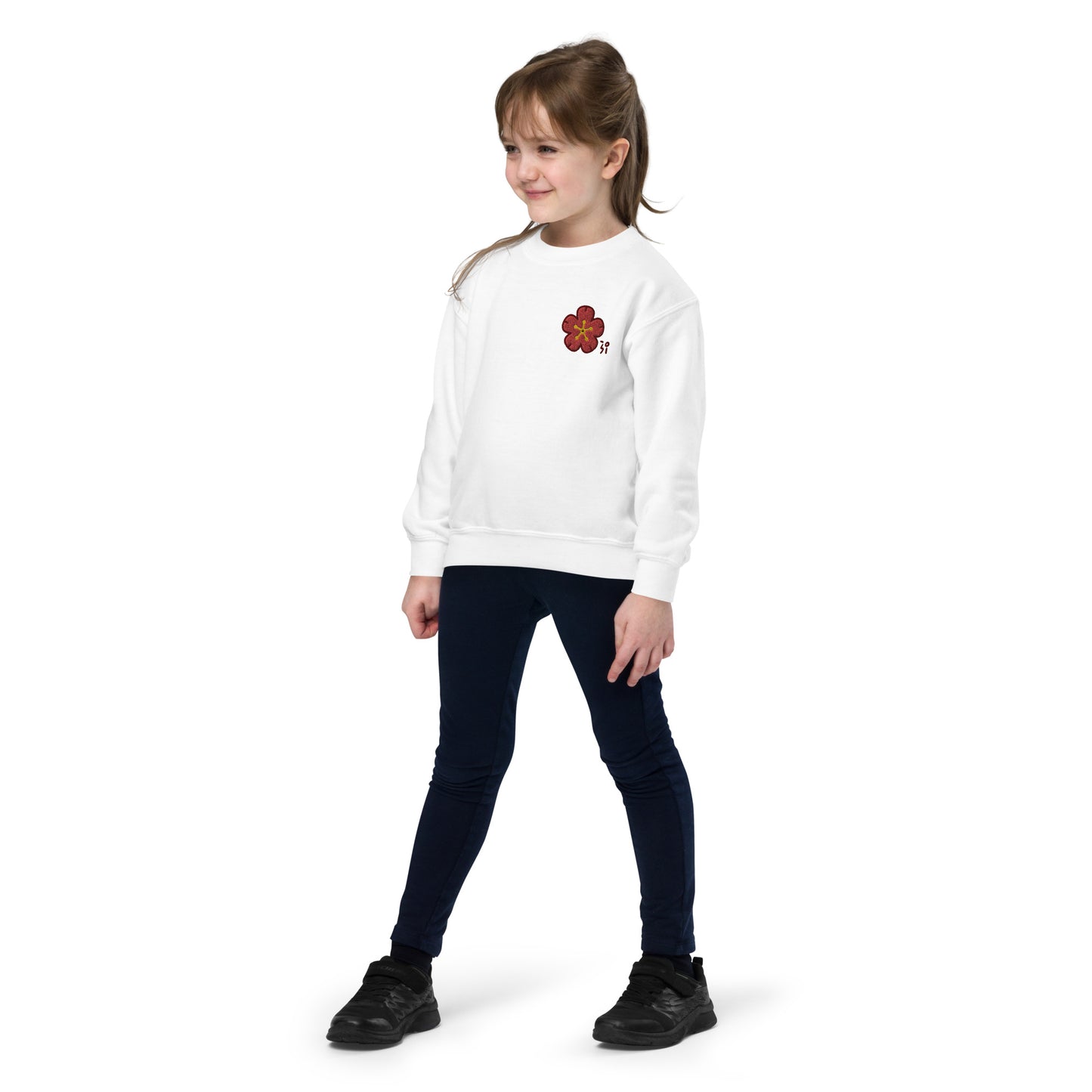 Chinese quince Youth crewneck sweatshirt