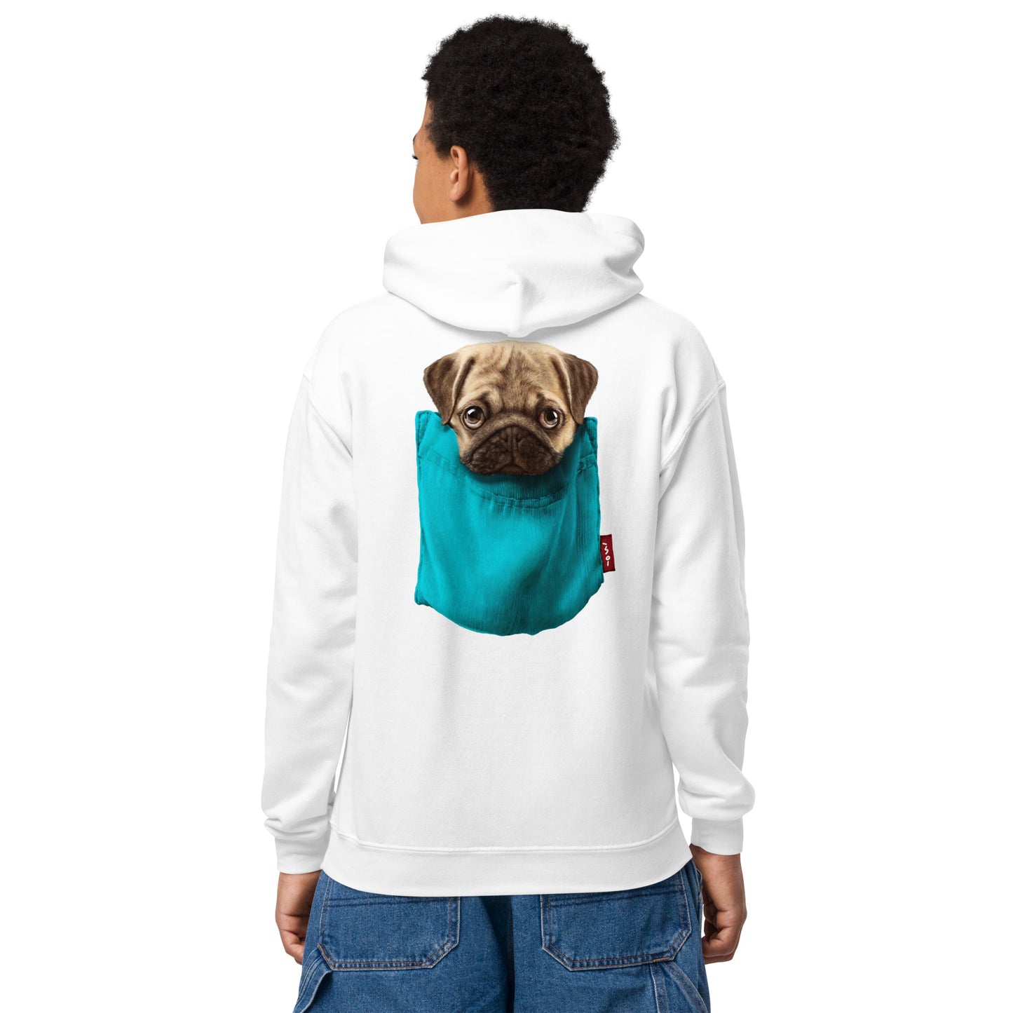 Pug Youth heavy blend hoodie