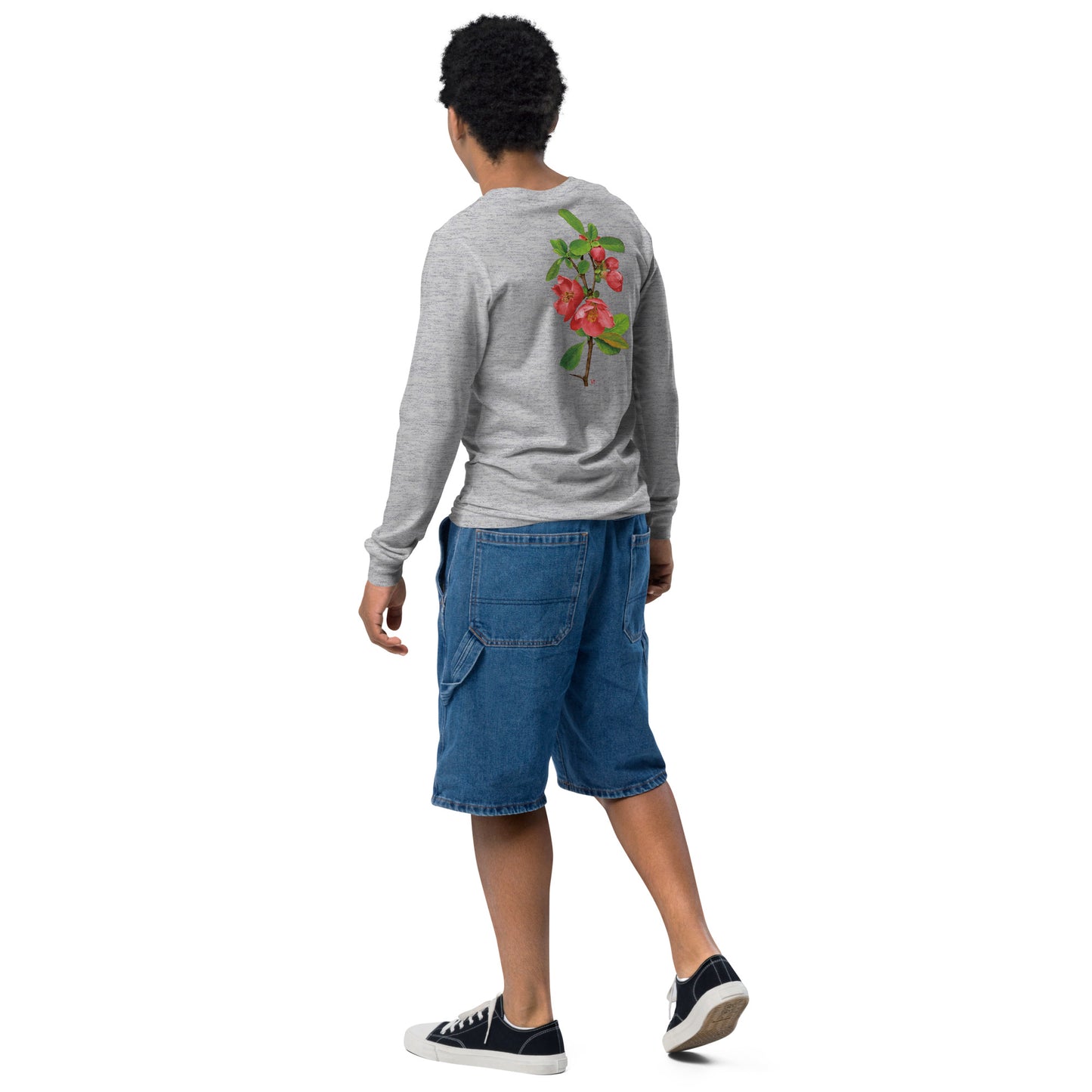 Chinese quince Youth long sleeve tee