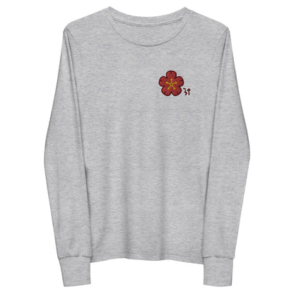 Chinese quince Youth long sleeve tee