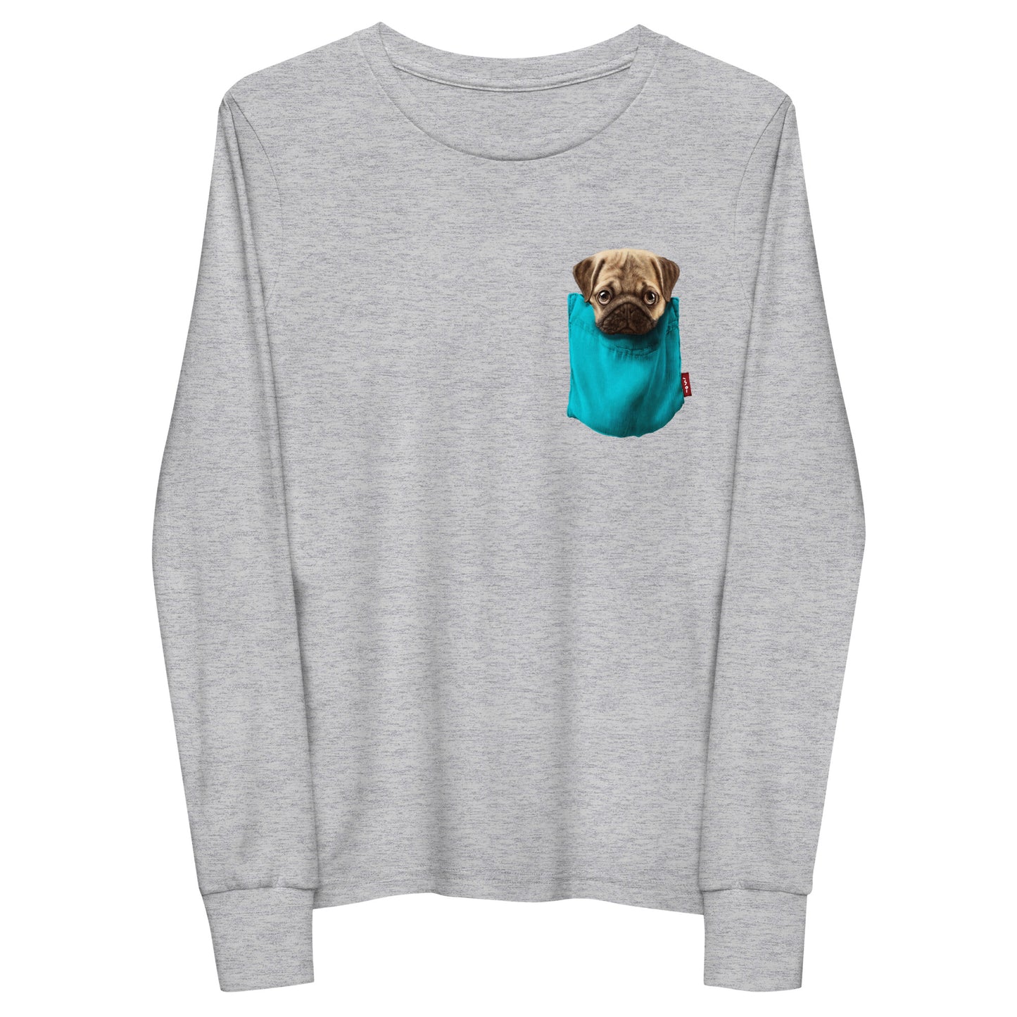 Pug Youth long sleeve tee