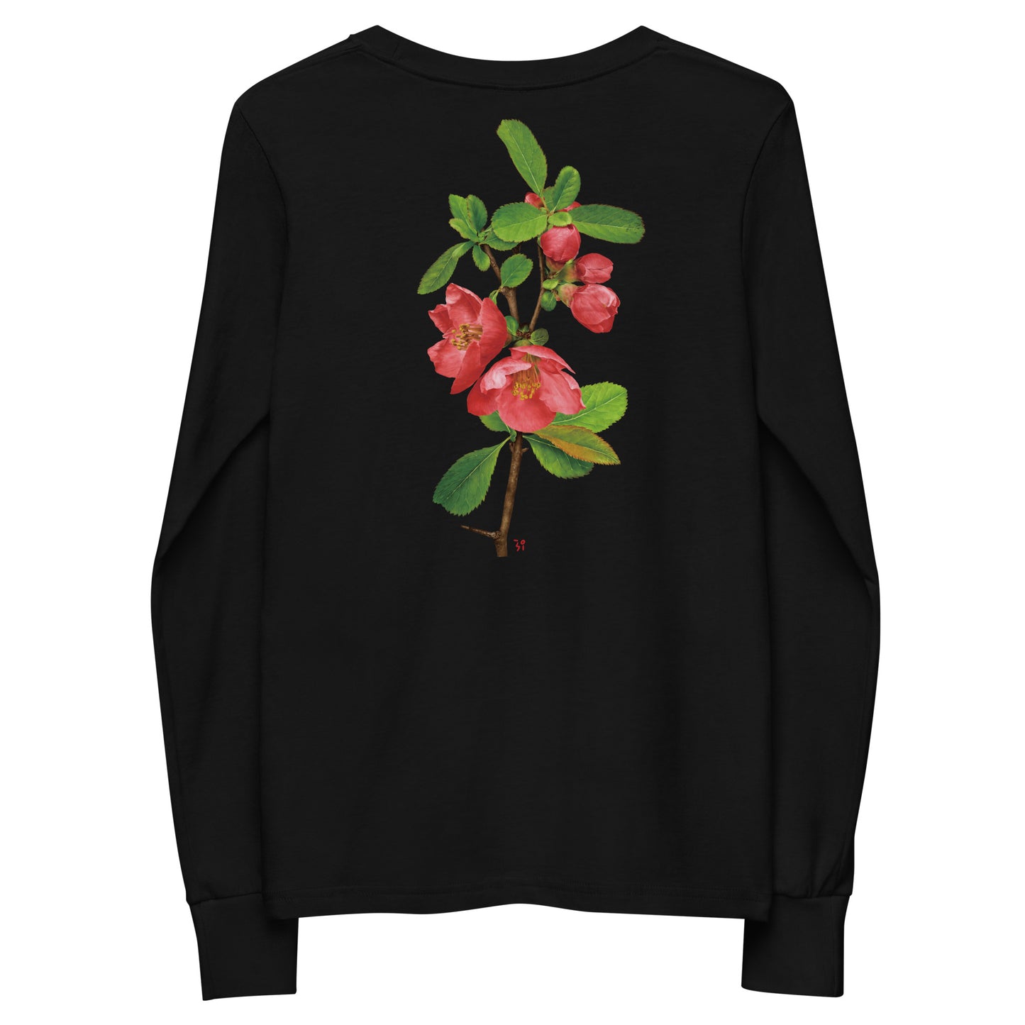 Chinese quince Youth long sleeve tee