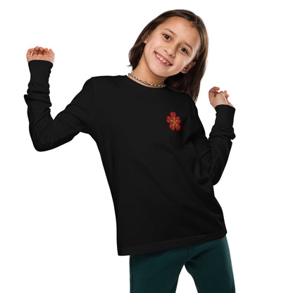 Chinese quince Youth long sleeve tee