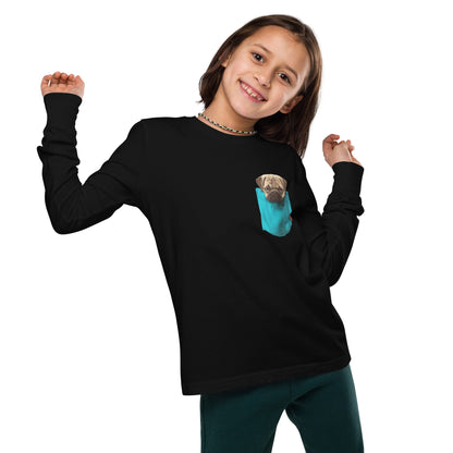 Pug Youth long sleeve tee