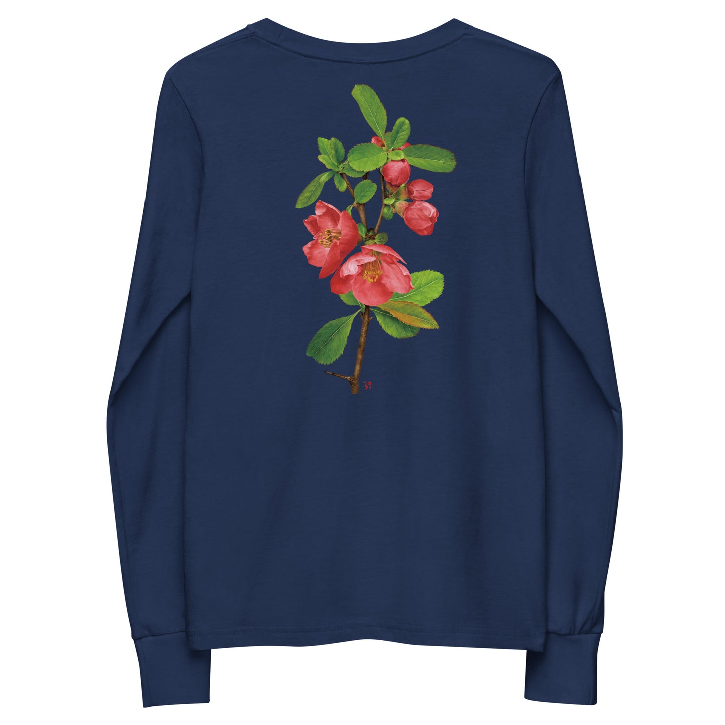 Chinese quince Youth long sleeve tee