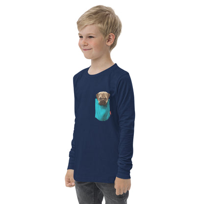 Pug Youth long sleeve tee