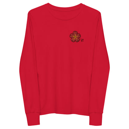 Chinese quince Youth long sleeve tee