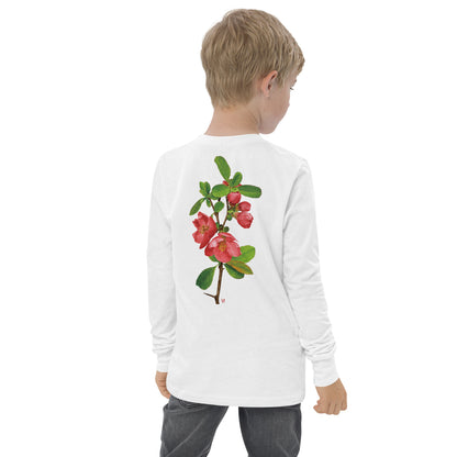 Chinese quince Youth long sleeve tee